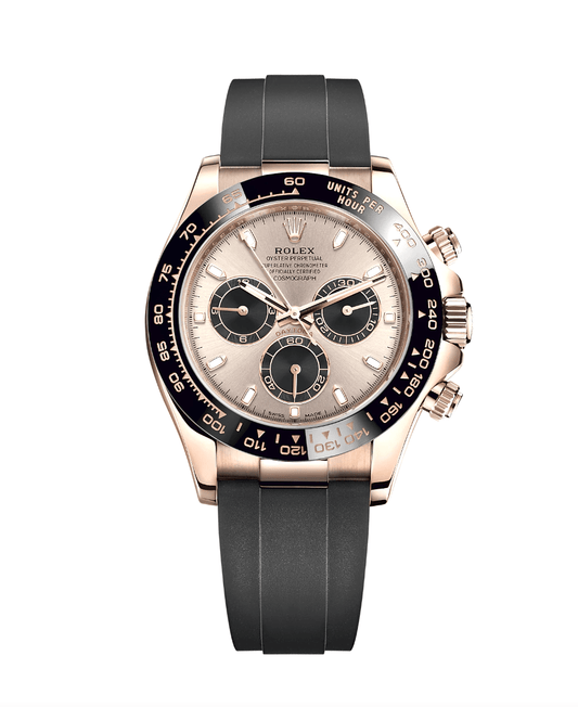 Rolex Daytona 116515LN OysterFlex Rose Gold Sunburst Dial